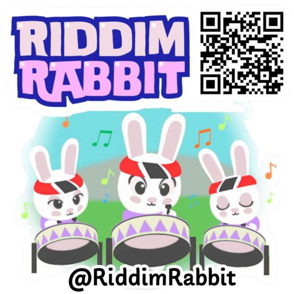 Riddim Rabbit Summer 3-in-one Sticker Pack (Regular/Waterproof)