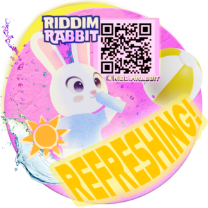 Riddim Rabbit Summer 3-in-one Sticker Pack (Regular/Waterproof) - Image 2