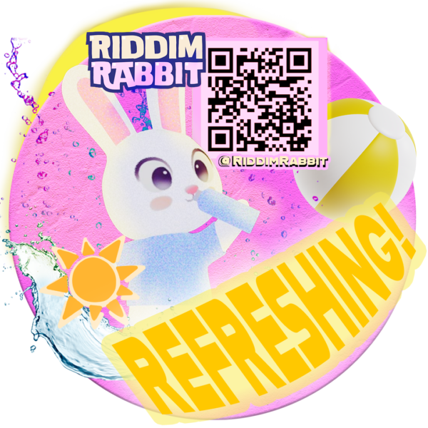 Riddim Rabbit Summer 3-in-one Sticker Pack (Regular/Waterproof)