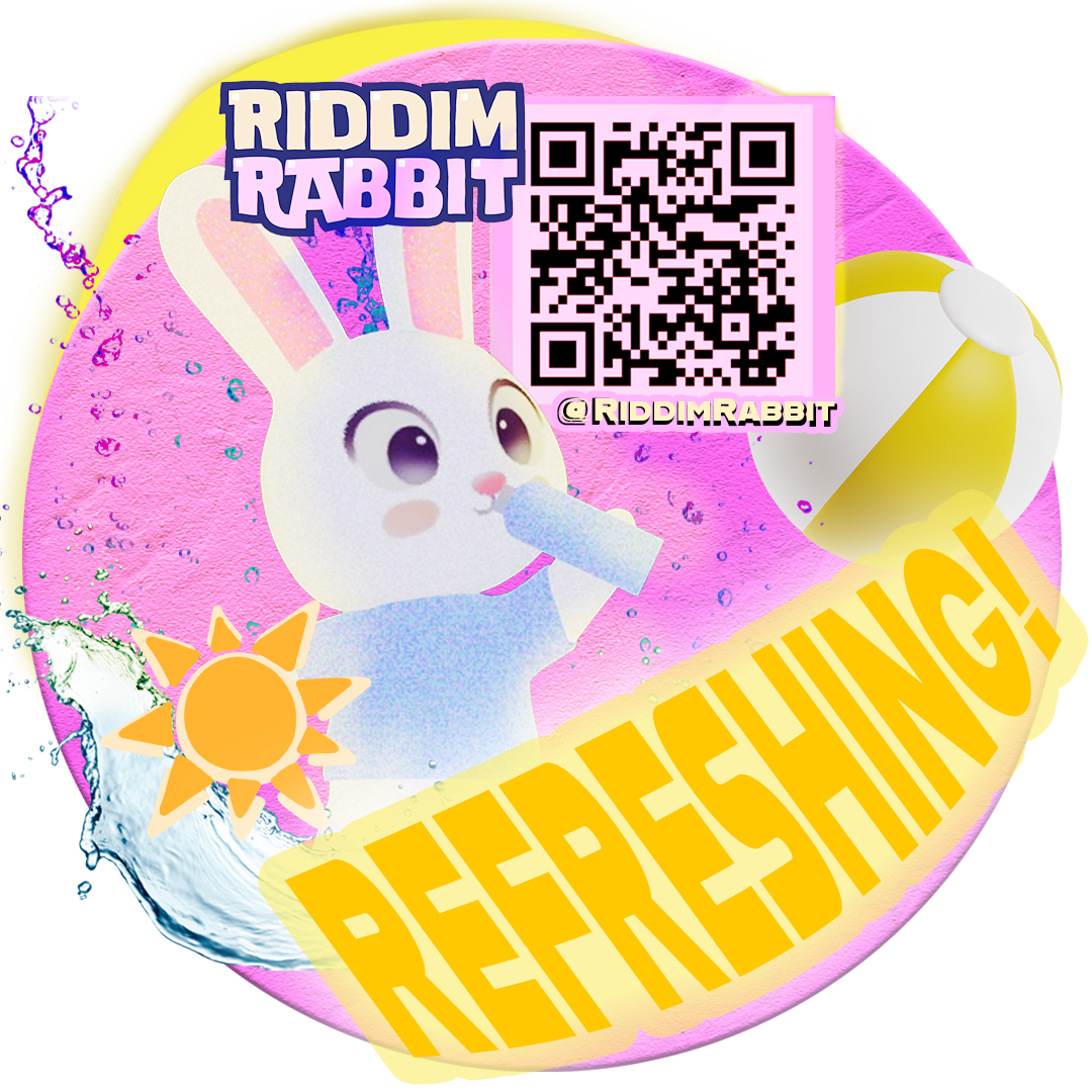 Riddim Rabbit Summer 3-in-one Sticker Pack (Regular/Waterproof) - Image 2