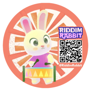 Riddim Rabbit Summer 3-in-one Sticker Pack (Regular/Waterproof) - Image 3