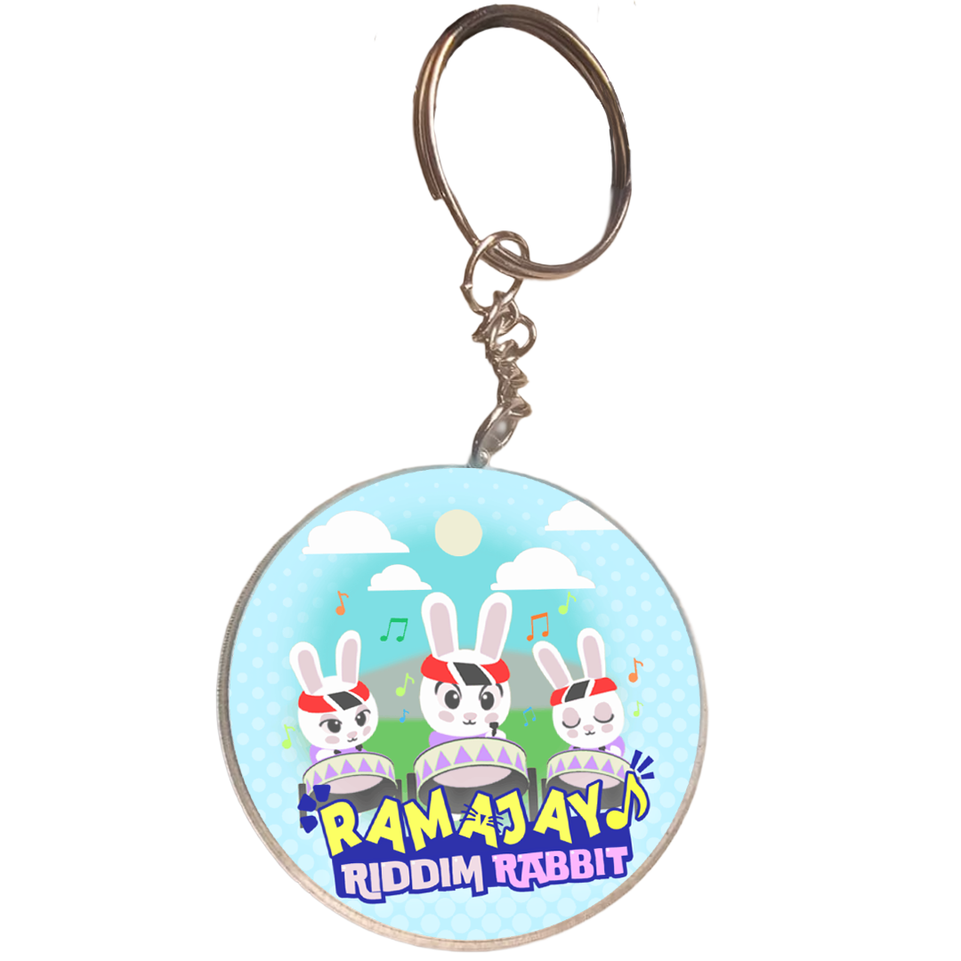 Riddim Rabbit Classic Keychain - Image 1