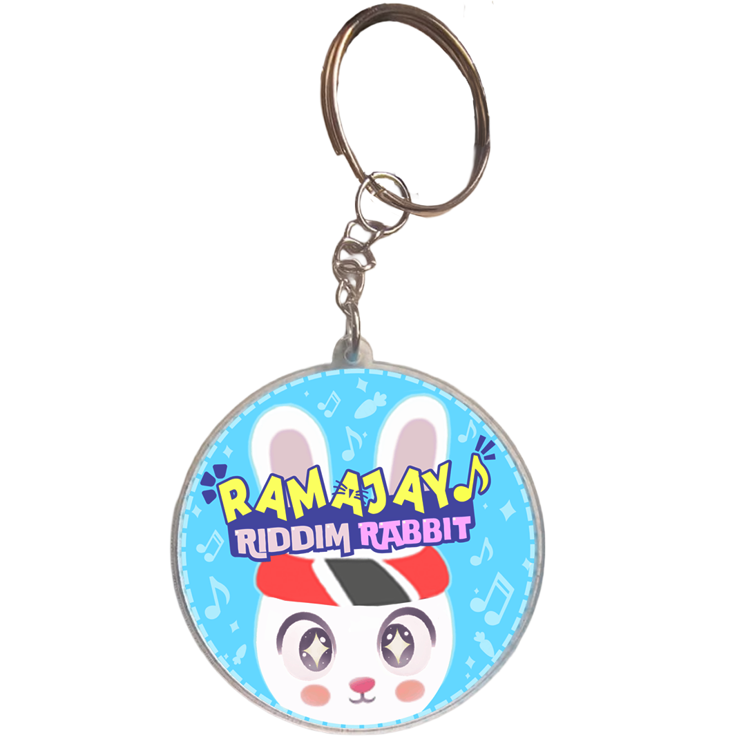 Riddim Rabbit Dazzled Key Chain - Image 1
