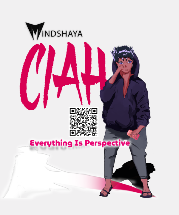 Mindshaya Stickers - Ciah Character 'Casual Look' (3 Varied Sizes)